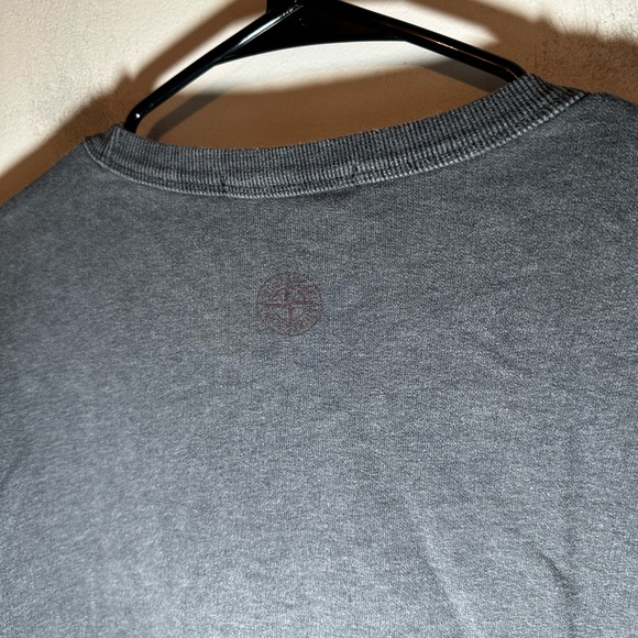 Stone Island Embroidered Logo Sweatshirt Men’s Pullover Size Large Grey - Picture 11 of 11